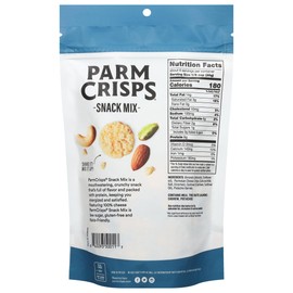 ParmCrisps Snack Mix – Original Cheese Parm Crisps and Nuts Snack, Made Simply with 100% Cheese Crisps, Almonds, Cashews, and Pistachios | Healthy High-Protein Snack, Low Carb, Gluten Free, Low Sugar | 6oz (Pack of 3)