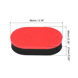 PATIKIL Table Tennis Rubber Cleaner, 4 Pack Ping Pong Cleaning Sponge Paddle Cleaner Racket Care Soft, Red Black