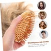 WOONEKY Bamboo Scalp Brush Head Massage Brush for Men Women