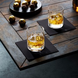 Servilletas desechables de papel negro, paquete de 200 unidades, 25.4 x 25.4 cm, 2 capas acolchadas negras para bar, cafetería, bodas, fiestas o cocina