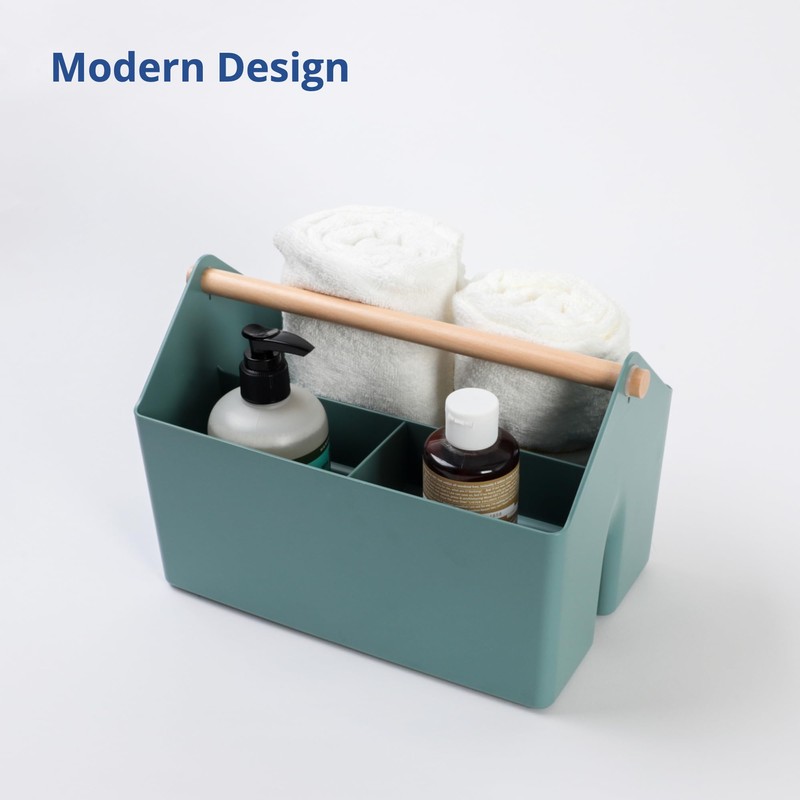 BLUE GINKGO Multipurpose Storage Baskets - Plastic Storage Bins with