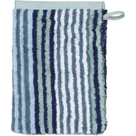 Cawö Home Hand Towels Delight Stripes 6218 Fjord - 44 Wash Mitt 16 x 22 cm