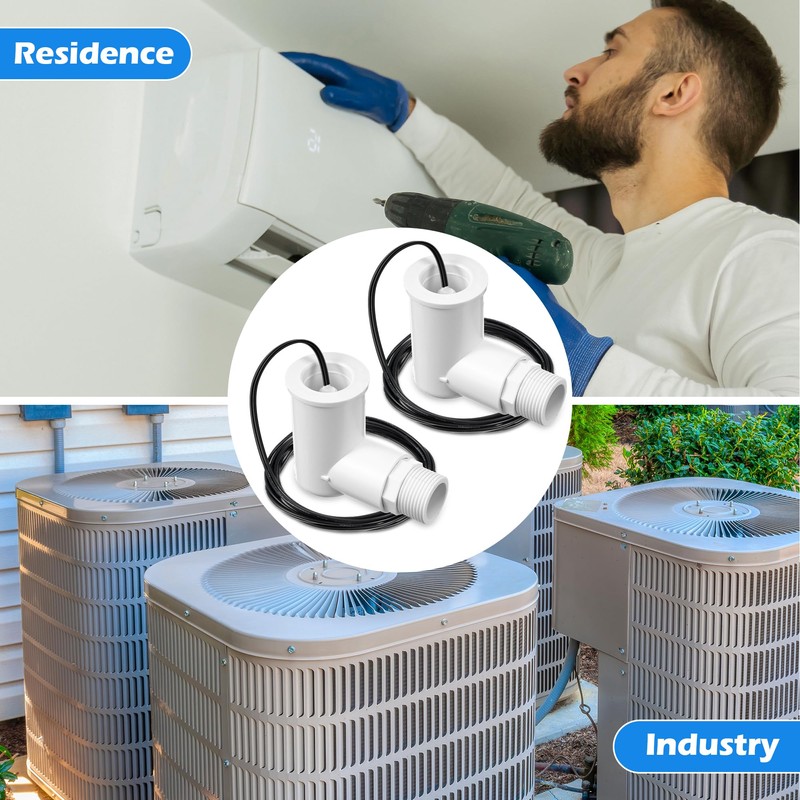 2 Pack SS2 Float Switch for Easy Installation, AC Float