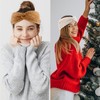 Pack of 4 Women's Winter Knitted Headbands, Thickened, Elastic Warm