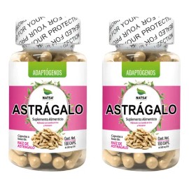 Astragalo Adaptogeno, 200 Cápsulas (2 Frascos 100 Cap C/u) Sabor Natural