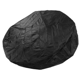 Hot Tub Cover, Round Waterproof Tear Proof Weather Proof Foldable Hot Tub Cap for Household (Black)