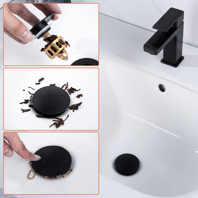 Pop up Sink Drain Stopper for Bathroom Vessel Vanity Sink