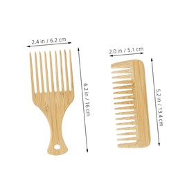FOMIYES 3pcs Wooden Combs Natural Anti Static Picks For Curly Thick Hair For Men And Women Styling And Detangling Solution Beige