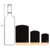 Chalkboards UK Mini Table Top Chalkboard, Wood, Black, A6, 10.5