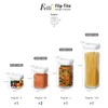 Felli Flip Tite Storage Container with Lid 4" Airtight Ring