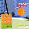 PIKESOUL Pikleball Balls, 12 Pack of 40 Hole Outdoor Pickleball