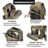 Magforce Tactical Sling Bag "Hamburger", MOLLE Shoulder & Chest Bag,
