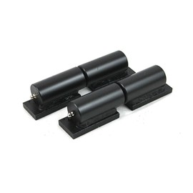 Bobco Metals Steel 7" Barrel Gate Hinges for Heavy Gates & Doors - Welding on Larger Iron or Steel Gates Up to 900 Pounds - Grease Zerk Fitting - Steel Barrels & Copper Pin - 1 Pair