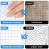 AMFUN 300mm*3m Rodent Mesh,Welded Metal Mesh Hot Dip Galvanised,for Vegetables