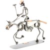 Steelman24 I Nuts and bolts sculpture Polo Player I Handmade