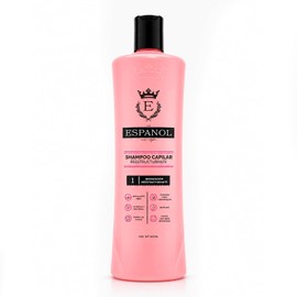El Español con Stylo - Shampoo capilar reestructurante (500 ml) - Reconstruye cabello dañado - Sin químicos - Con ingredientes naturales - Brinda humectación y sedosidad inmediata, evita la aparición de orzuela - Ofrece u nefecto anti frizz