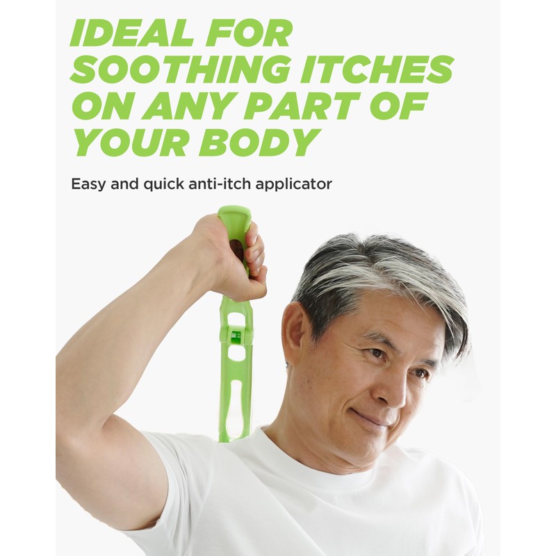 DOWMI Body Back Scratcher - 48.3 cm 折りたたみ式ロングカーブハンドル、交換可能なブラシヘッド付き - 洗えるパッド