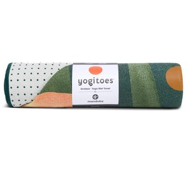 manduka Unisex Yogitoes Yoga Mat Towel, Lily Pads, Standard