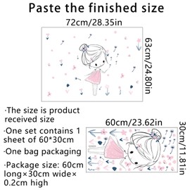 Traziewell Kitchen Decals Stickers for Walls Floral Wallpaper Flower Wall Stickers Dandelion Butterfly Wall Decals for Bedroom Living Room Decoration Wall Decor 1324