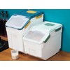 Qiveno Large Flour Storage Container Bin 25Lb, 2Pack Airtight Rice