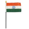 US Flag Store India Flag, 4 by 6-Inch