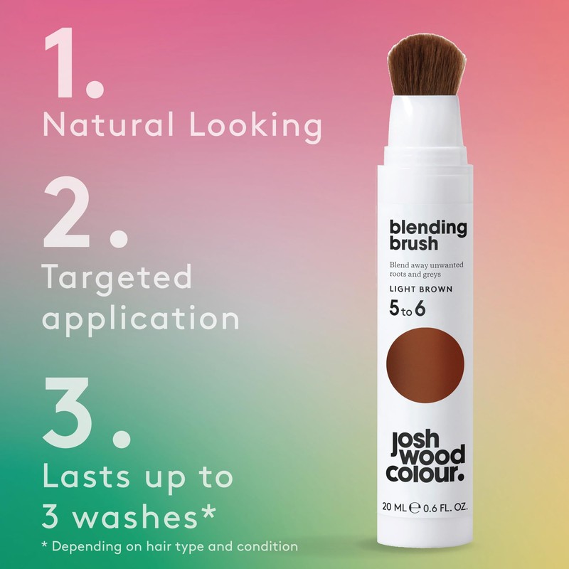 Josh Wood Colour Light Brown Blending Brush Duo Bundle Grey