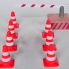 NUOBESTY Mini Traffic Road Cones Construction Road Cones Roadblock Sign