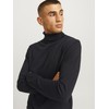 JACK & JONES Male Turtleneck Pullover Plain Turtleneck Sweater, black