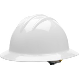 Bullard 3-Rib C34 Full Brim Safety Hard Hat with Spacious Shell, 6-Point Ratchet Suspension, and Cotton Brow Pad