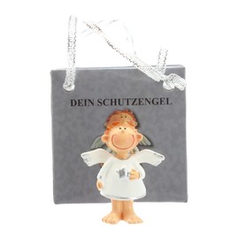 MIK funshopping Guardian Angel in Bag 2-Way Assorted, Display of 24, Lucky Charm (White/Silver)