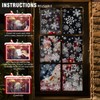 113 PCS Snowflake Window Clings Silver, GeeRic Winter Decorations 4