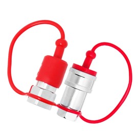 Gatuida 1 Set Hydraulic Hose Protection Connector: Hydraulic Dust Protection Joint Caps Male to Female Quick Connects Fittings