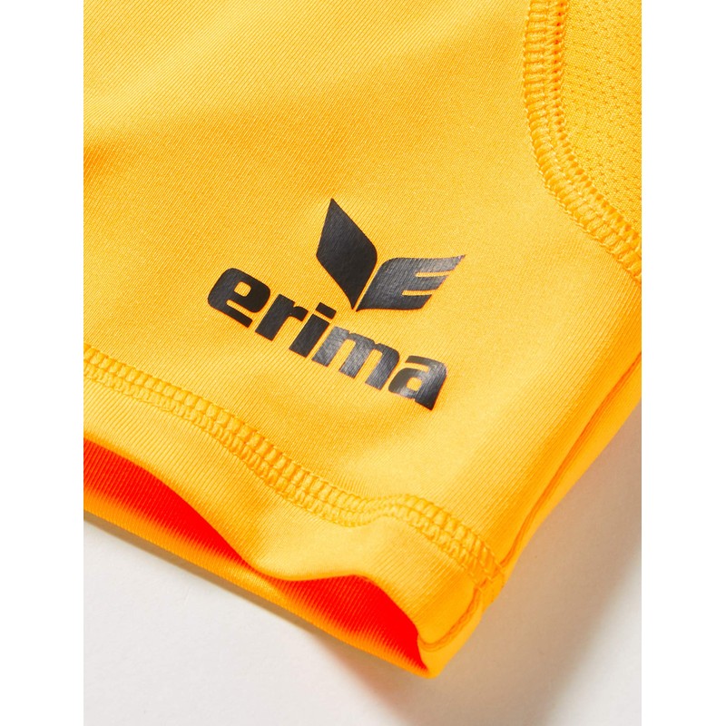 Erima Children’s Elemental Tight Short with Side Mesh Inserts, yellow,