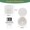 uxcell 36pcs 24/410 Flips Top Caps For Bottles, Replacement Plastic