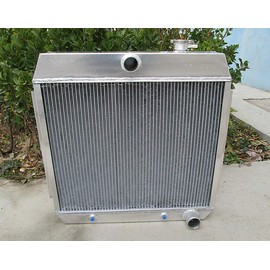 3 Rows Aluminum Radiator For Chevy Bel Air V8 W/Cooler 1955 1956 1957 55 56 57 AT