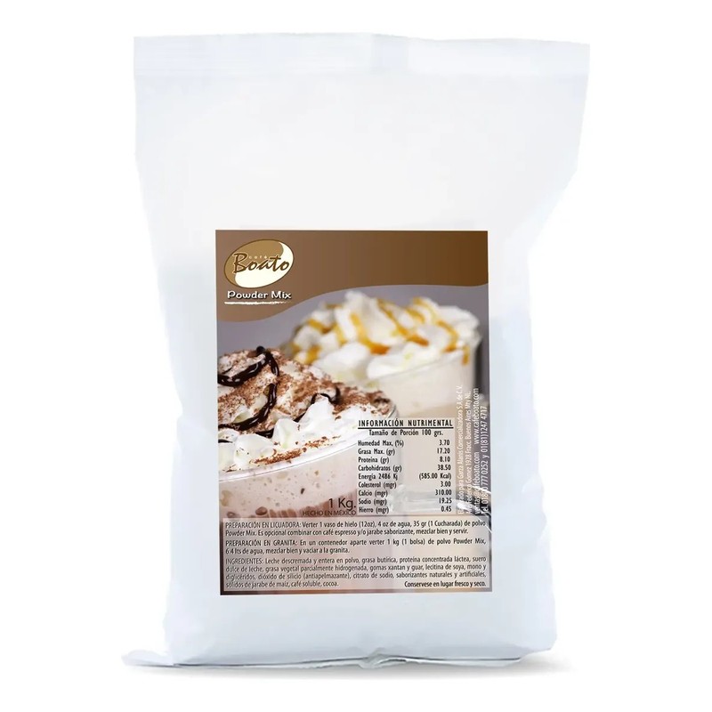 Bases En Polvo Para Frappés Powder Mix Cafeboato Neutro