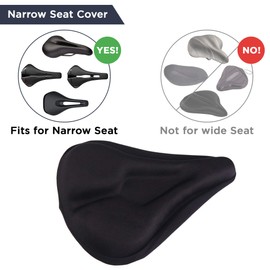 Transition Wave Bike Seat Cover Extra Comfort Easy To Fit Waterproof Cushion Gel for Bicycle Saddle Suitable to Mountain Bikes, Exercise Bikes for Men and Women