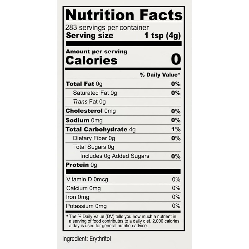 Anthony's Erythritol Granules, 2.5 lb, Non GMO, Sweetener, Keto &