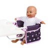 Bayer Chic 2000 735-71 Doll's Table Seat Stars Purple