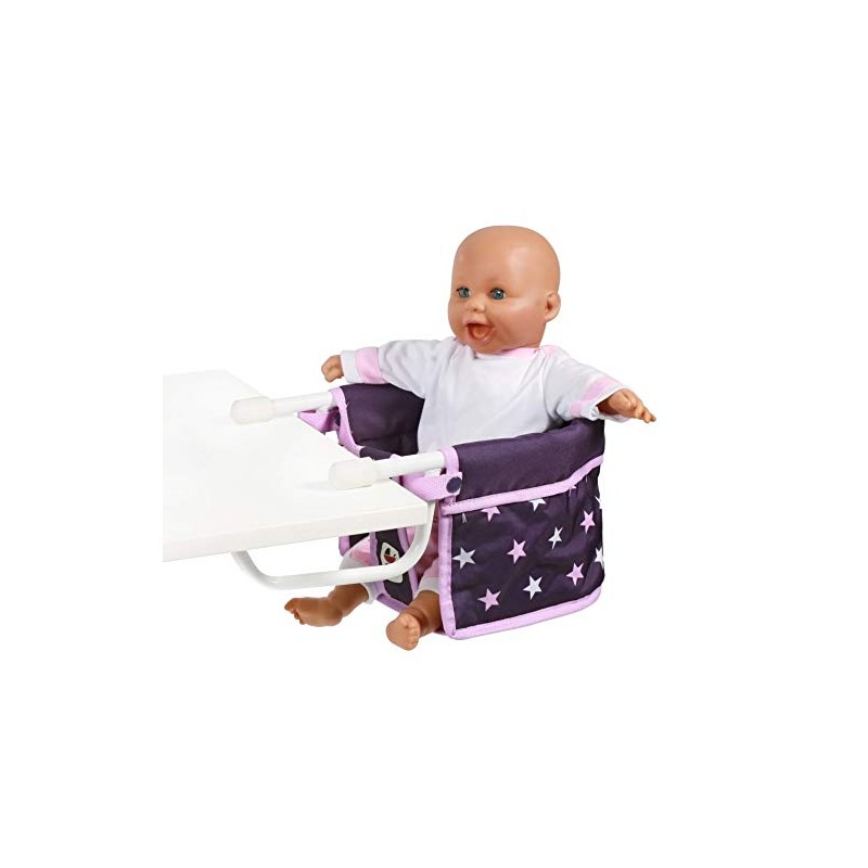 Bayer Chic 2000 735-71 Doll's Table Seat Stars Purple