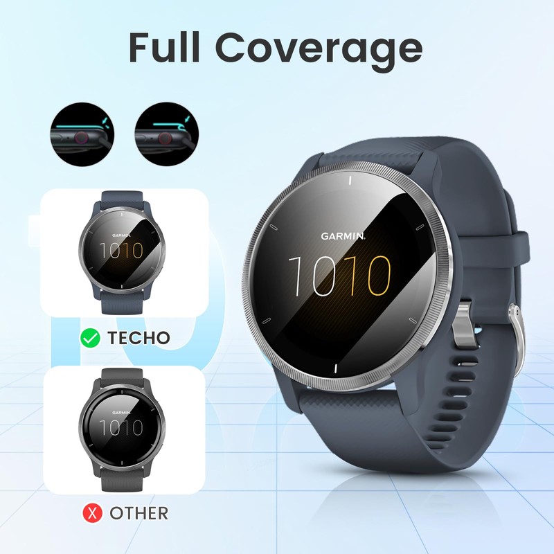 TECHO Screen Protector Compatible with Garmin Venu 2 Protective Film