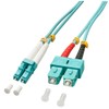 LINDY 46391 Ethernet Fiber Optic Duplex Cable LC/SC OM3 2