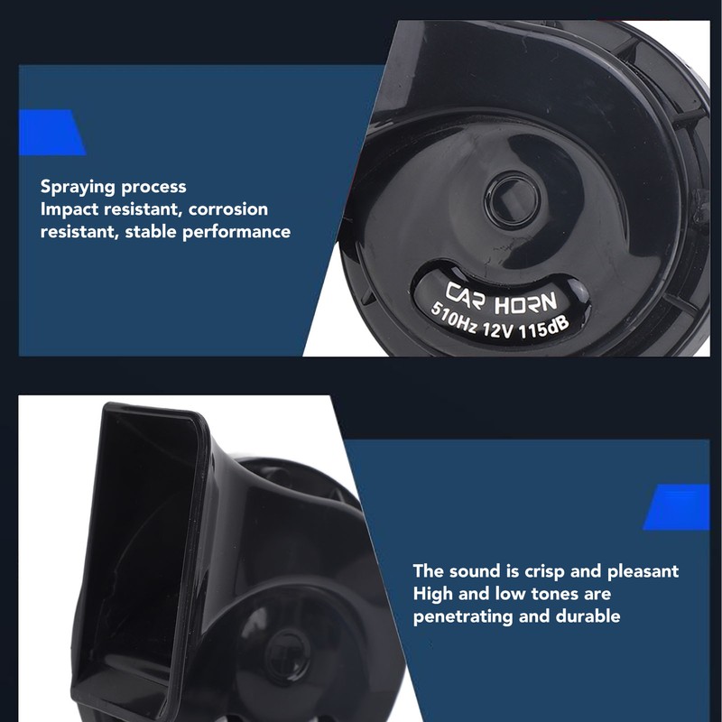 Pair of 12V 115dB UTV Horn Kit Super Loud Waterproof