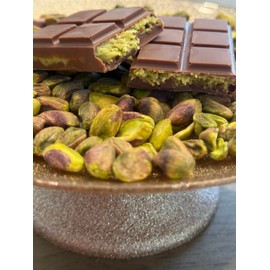2 Pieces of Dubai Kunafa Chocolate Bar, Luxury Chocolate with Crispy Pistachio, Kataifi Pistachio Chocolate Knafeh, 72 Grams (2.5 Ounces) (2 Pieces, Dark Chocolate)