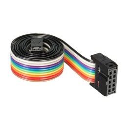 DMiotech 1 Pack 10 Pins IDC Flat Ribbon Cable 66cm Length 2.54mm Pitch Breadboard Jumper Wires for Electronic Projects Type-C
