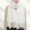 RIIQIICHY Women's Large Scarf, Wedding Solid Plain, Birthday Present, Christmas