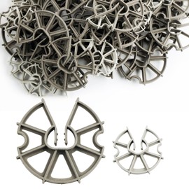 Pack of 50 Reinforcement Wedges 60 mm - 85 mm, Spacers Vertical Reinforcement, Star Spacers, Reinforcement Wedges for Reinforcement Steel, Construction Site