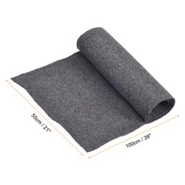 Rebower 21" x 39" Elastic Cuffs Ribbed Trims for Sewing Cotton Fabric Knitted Ribbed Stretch Band, [for Cuffs, Waistband, Collar] - Dark Gray