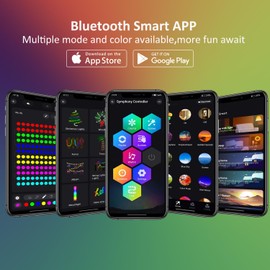 T-SUN Colored Pond Lights Bright LED Underwater Light with APP and Remote Control, Submersible Fountain Lights, IP68 Waterproof Landscape Spotlight for Garden Pond Aquarium Koi Fish Tank (8-Head)