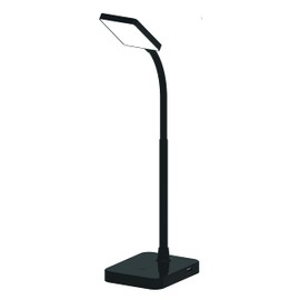 MaxLite Desk LAMP LED 4W Slim 3000K, USB Port, Black Finish, White